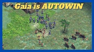 It is simply impossible to lose with Gaia | 1v1 Gaia vs Zeus #aom #ageofempires