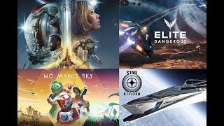 Landing and taking off planets in Starfield, Elite: Dangerous, Star Citizen, No Man's Sky