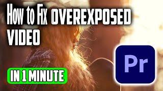 How to Fix Overexposed Video in Premiere Pro - Fix Overexposed Video (2024)