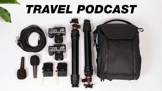 My Simple Travel Podcast Setup!  (High-Quality Video & Audio)