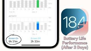 iOS 18.4 Beta 2 Battery Life, Performance (After 3 Days)