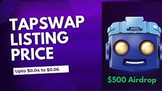 $TAPS Price Leaked | Tapswap Listing Date and Airdrop Token Mining Latest Update @Miningcryptopro