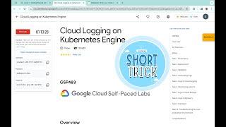 Cloud Logging on Kubernetes Engine || #qwiklabs || #GSP483 ||  [With Explanation️]