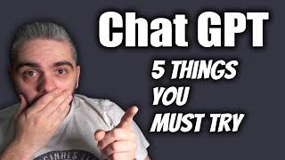 5 Great Ways to use Chat GPT