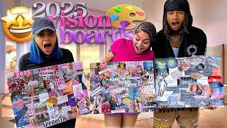 I MADE 2025 VISION BOARDS WITH MY BF & SISTER ️