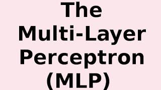 Understanding Multi-Layer Perceptron (MLP) .. How it Works