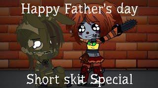 Happy Father's day | Short Skit Special | ft. ScrapTrap and Scrap Baby | FNaF 6 x Gacha Club