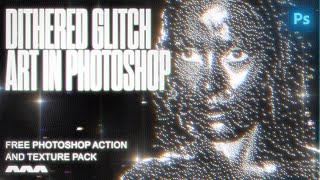 Dithered Glitch Art with CRT Effects | Photoshop Tutorial