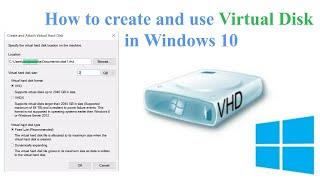 How to Create Virtual Hard disk in windows 10|Create Virtual Disk| VHD in Windows 10