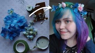 How to make a bohemian (bridal) flower crown