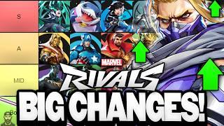 Marvel Rivals *UPDATED* Tier List! (BIG CHANGES)