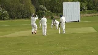 Mark Audain 1st Over ball by ball Village Cricket England 2015