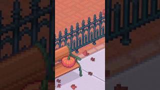 October pixel art challenge  Day 18: Iron fence #pixelart