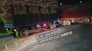 Truk gandeng terjep!!t sampai mau nyusul goleng lagi di tikungan Lahor terkini