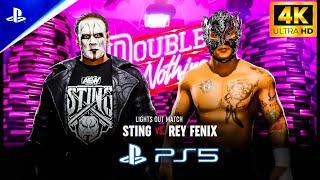 AEW Fight Forever | Sting vs Rey Fenix | PS5 Gameplay 4K #aew