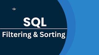 Filtering and Sorting in SQL || Column Alias || Distinct || Where Clause