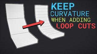 Keep Mesh Curvature when Adding Loop Cuts in Blender