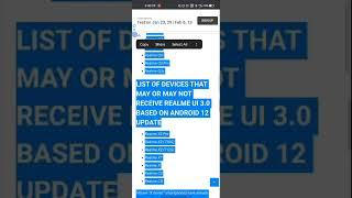 Realme UI 3.0 device list | Android 12 | Eligible Device