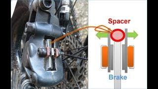  Fix Hanging Brake Pistons Shoes on Bike Disc Brake