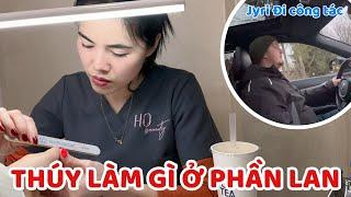 Jyri is away on a business trip. What does Thuy do in Finland? - Thuy Jyri Family Finland