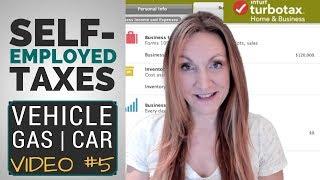 [Self-Employed TurboTax VIDEO #5] How To Write-Off a Vehicle? Actual Method vs. Standard Mileage