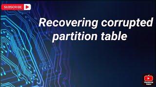 Partition table backup and restore using dd