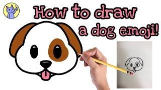 How to draw a dog emoji! *step by step*