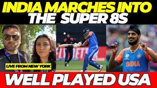 India MARCHES into the Super 8s by Beating USA | WELL PLAYED USA Cricket | India vs USA