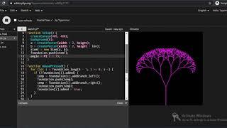 How to make a Fractal Tree - Object Oriented Programming Example