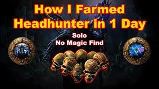 [POE 3.23] Headhunter in 1 Day | No Magic Find Needed | Atlas Strategy