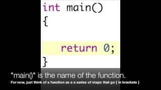 Too Obvious To Explain: C++ Tutorial: What is int main()?