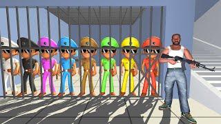 Colorful Little Singham in Prison?! Franklin Revenge in Indian Bikes Driving 3D