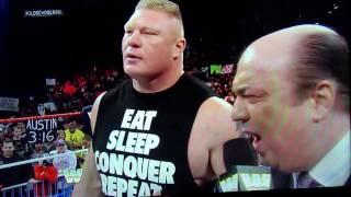 Brock lesnar old school raw big show and mark henry interrupt