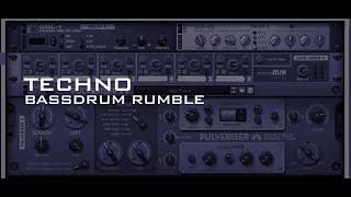 Techno and bassdrum rumble