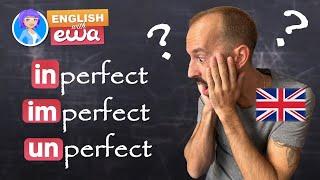 THE BEST TRICK to remember negative prefixes un- dis- in- im- ir-