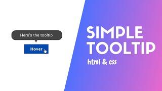 How to Make a Tooltip in CSS & HTML | Create CSS Tooltip | FrontendDude
