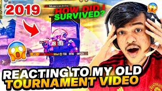 Reacting To My Old Tournament Video - Shocked How I Survived This Situation Back In 2019 