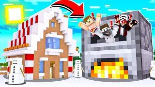 YILBAŞI EVİ vs FIRININ İÇİNE SAKLANMAK - Minecraft Saklambaç