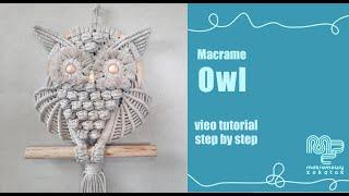 Macrame Owl - tutorial  step by step