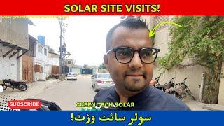 Solar Site Surveys! Close up on Green Tech Solar Pakistan!