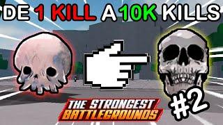 ¡De 1 kill a 10k kills en TSB! l ¡Dia 2! (The strongest battlegrounds)