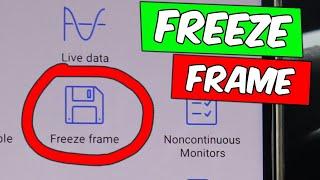 What is FREEZE FRAME data on OBD2 scanner?