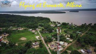 Flying at Erowarte, Albina, Marowijne, Suriname.