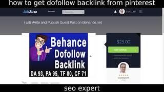 how to get dofollow backlink from pinterest