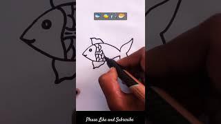 Fish    drawing || #easydrawing #fish #shortvideo #beautyart