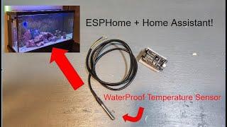 Waterproof Temperature Sensor With ESPHome + Home Assistant!