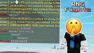 Using Admin on a Secret Account (Roblox RNG Fights)