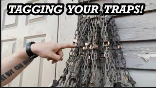 How to tag your traps! This varies from state to state !