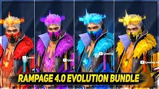 Evolution Rampage 4.0 United Legendary Bundle  | Evo Rampage Bundle in Free Fire  | FBG️