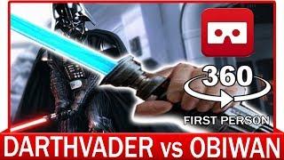 360° VR VIDEO - STARWARS FIGHT! - Darth Vader VS Obi Wan - First Person View - VIRTUAL REALITY 3D